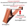 100 Stück Schneefanghaken für Wienerberger Dachziegel in Ziegelrot (ZR)