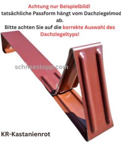 100 Stück Schneefanghaken für Finkenberger Dachziegel in Kastanienrot (KR)